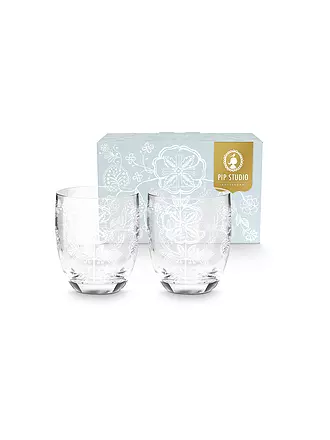 PIP STUDIO | Wasserglas 2er Set 280ml Flower White | 